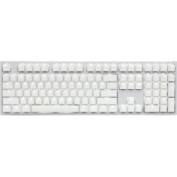 Ducky ONE 2 White Edition PBT Gaming Tastatur, MX-Black, wei&Atilde;e