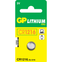 GP Lithium Coin Knapcellebatterier CR1216