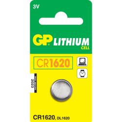 GP Lithium Knopfzelle CR1620 3V 1er Blister