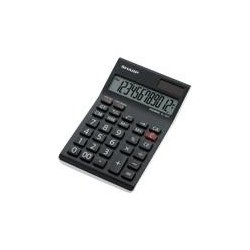 Sharp EL124TWH 12 Digit Desktop Calculator Black SH-EL124TWH