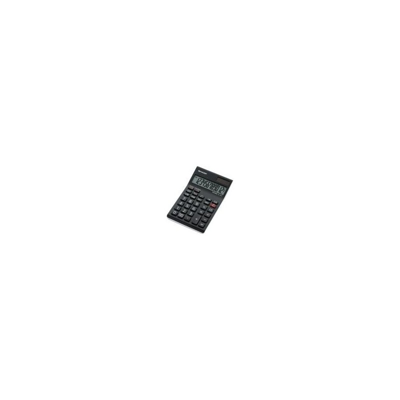 Sharp EL124TWH 12 Digit Desktop Calculator Black SH-EL124TWH