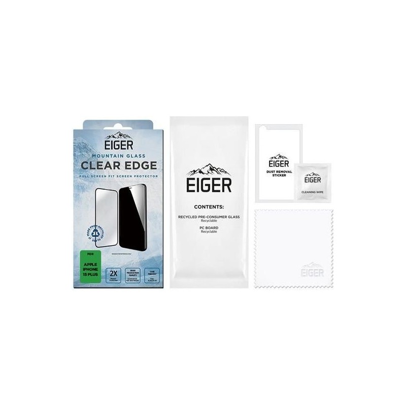 Eiger SP Mountain Glass Clear Edge iPhone 15 Plus