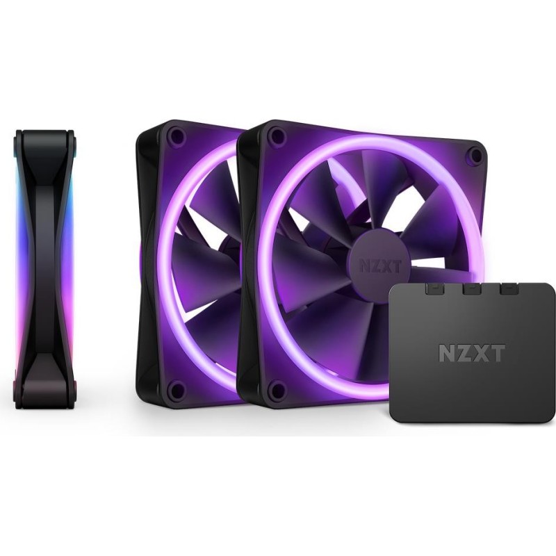 NZXT 3xF120 RGB DUO &amp; RGB Black Fans