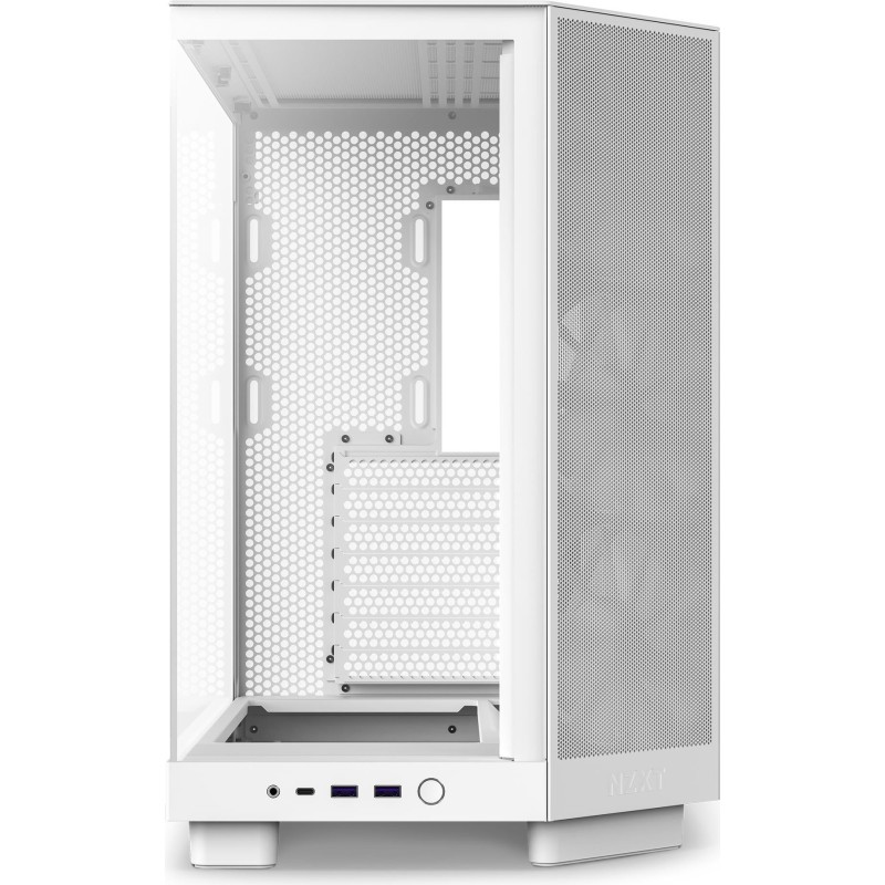 NZXT H series H6 Flow T&Atilde;&yen;rn ATX Ingen str&Atilde;&cedil;mforsyning Hvid