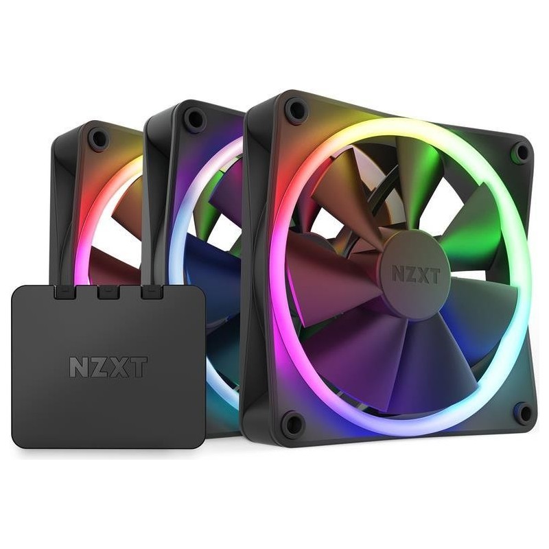 NZXT F120 RGB Triple Pack Case per computer Ventilatore 12 cm Nero 3 