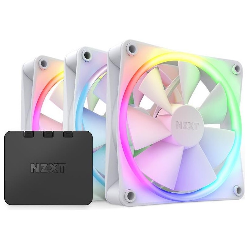 NZXT F120 RGB Geh&Atilde;&curren;usel&Atilde;&frac14;fter 120mm Wei&Atilde;&Yuml; 3er Pack