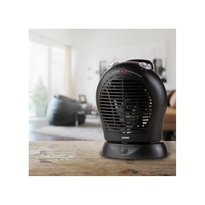 Termoventilatore Domo nero Nero DO7324F