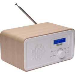 DENVER DAB-30 DAB b&Atilde;&brvbar;rbar radio Brun Hvid