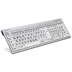 LogicKeyboard XL-Print Black on White Tedesco PC