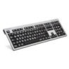 LogicKeyboard XL-Print Bianco su Nero Tedesco PC/Slim