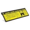 LogicKeyboard XL-Print Nero su Giallo inclLL Tedesco PC/Nero