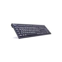 LogicKeyboard XL-Print Bianco su Nero Tedesco PC/Nero