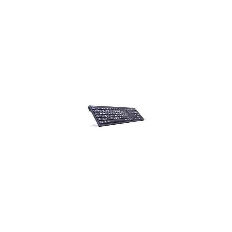 LogicKeyboard XL-Print Bianco su Nero Tedesco PC/Nero