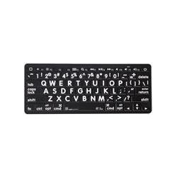 LogicKeyboard XL-Stampa Bianco su Nero Tedesco Mac/BT