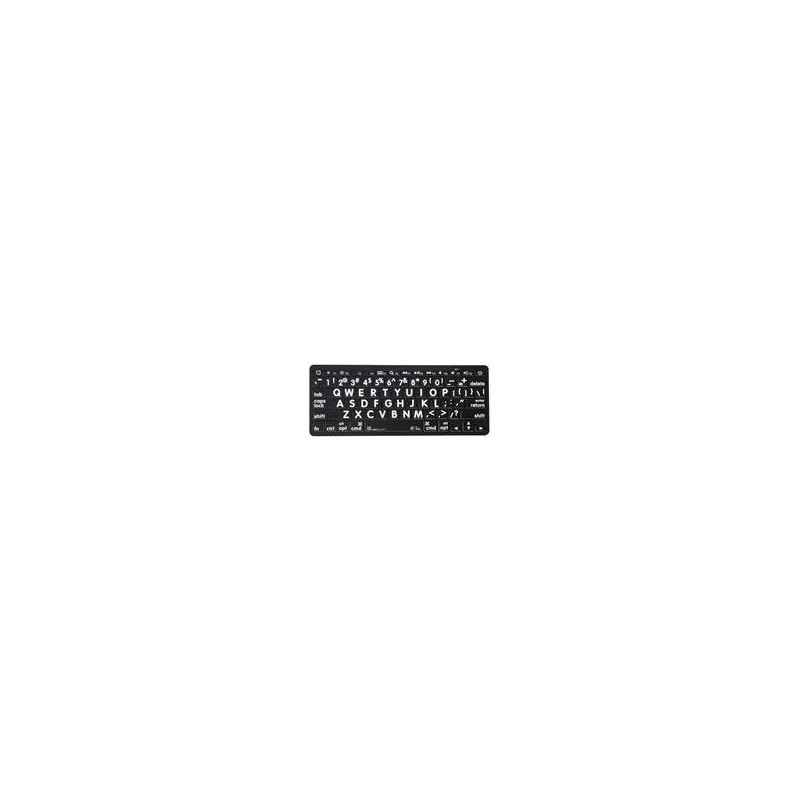 LogicKeyboard XL-Stampa Bianco su Nero Tedesco Mac/BT