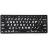 LogicKeyboard XL-Stampa Bianco su Nero Tedesco Mac/BT