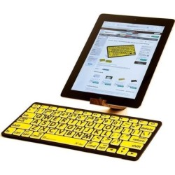 LogicKeyboard XL-Print Nero su Giallo Tedesco (Mac/BT)