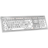 âLogicKeyboard XL-Print nero su bianco ALBA fr Mac