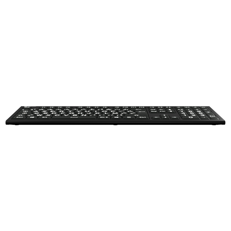 LogicKeyboard XL-Print Astra 2 Bianco su Nero FR PC