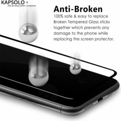 KAPSOLO Tempered GLASS Screen Protection, curved, Ultimate, Microbial