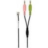 EPOS SENNHEISER UI BOX TO PC CABLE: MODULAR PLUG TO TWO 3.5MM JACK PL