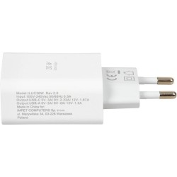 WALL CHARGER I-BOX C-36 PD20W USB-C + USB-A