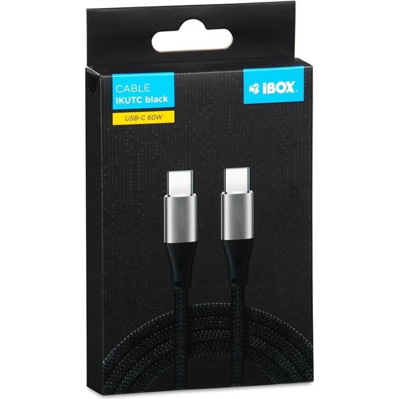 Kabel USB iBOX Kabel USB Typ-C 60W 2m Black