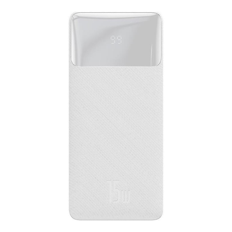 Powerbank Baseus Bipow 20000mAh, 2xUSB, USB-C, 15W (bialy)