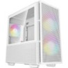 DeepCool CH360 Digital Gaming Case White, Mid Tower with Tempered Gla