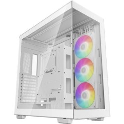 DeepCool CH780, White, Full Tower Gaming Case, Tempered Glass, 1x 420