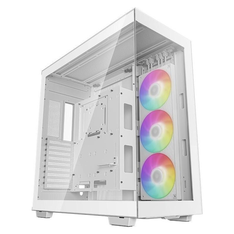 DeepCool CH780, White, Full Tower Gaming Case, Tempered Glass, 1x 420