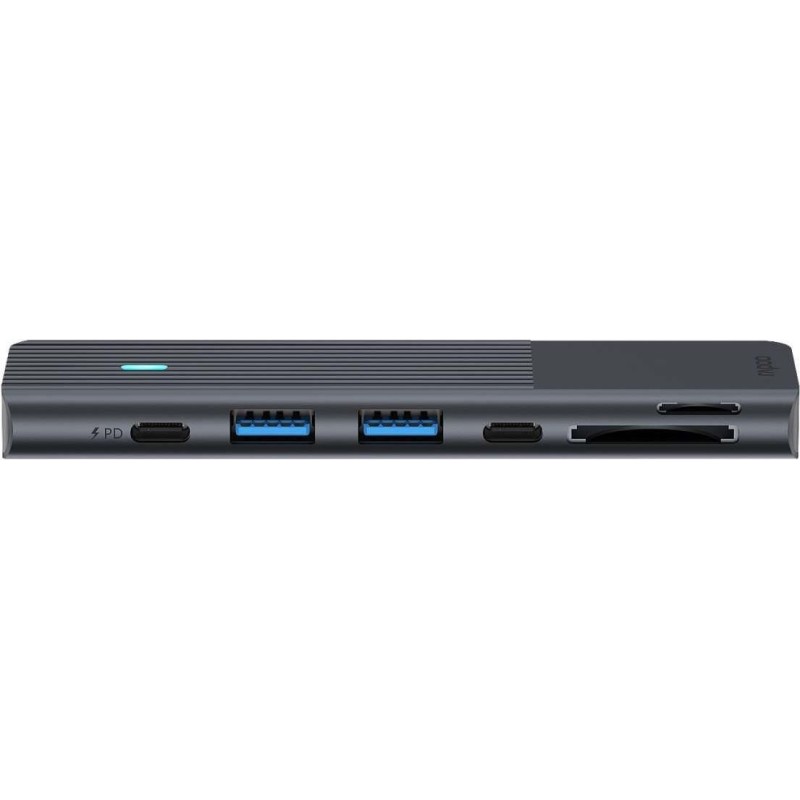 Rapoo USB-C Multiport Adapter 7-in-2, grau