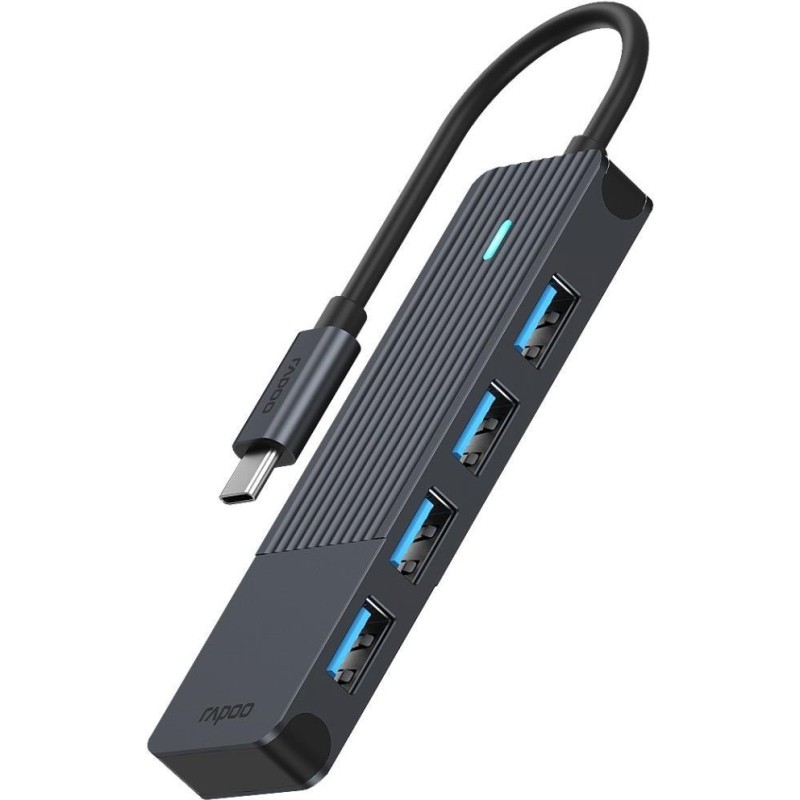 Rapoo USB-C Hub grau USB-C auf USB-A