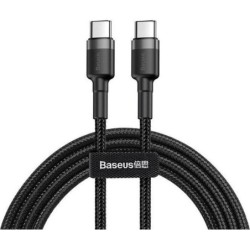 Kabel USB Baseus Kabel Cafule 2x USB-C QC 3A 2m PD black uniwersalny