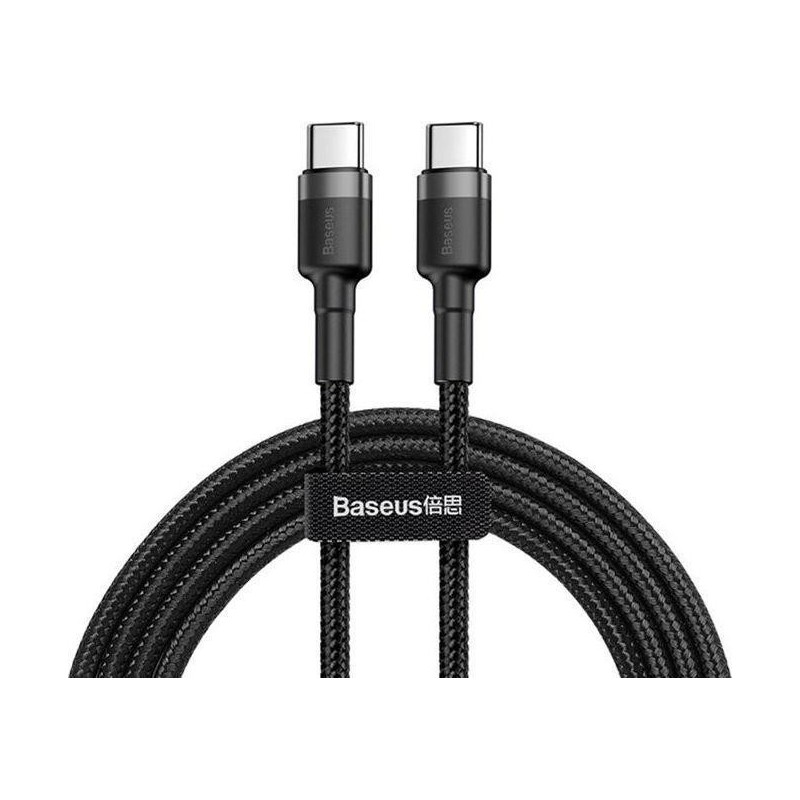 Kabel USB Baseus Kabel Cafule 2x USB-C QC 3A 2m PD black uniwersalny