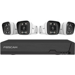 FOSCAM FNA108E-B4-2T Telecamera di sicurezza set 4 telecamere con reg