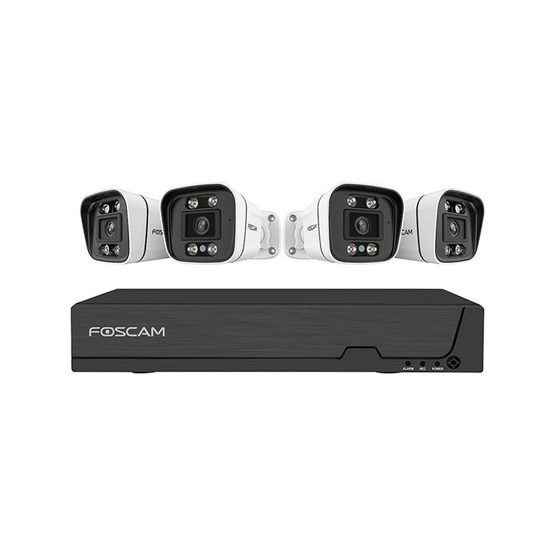 FOSCAM FNA108E-B4-2T Telecamera di sicurezza set 4 telecamere con reg