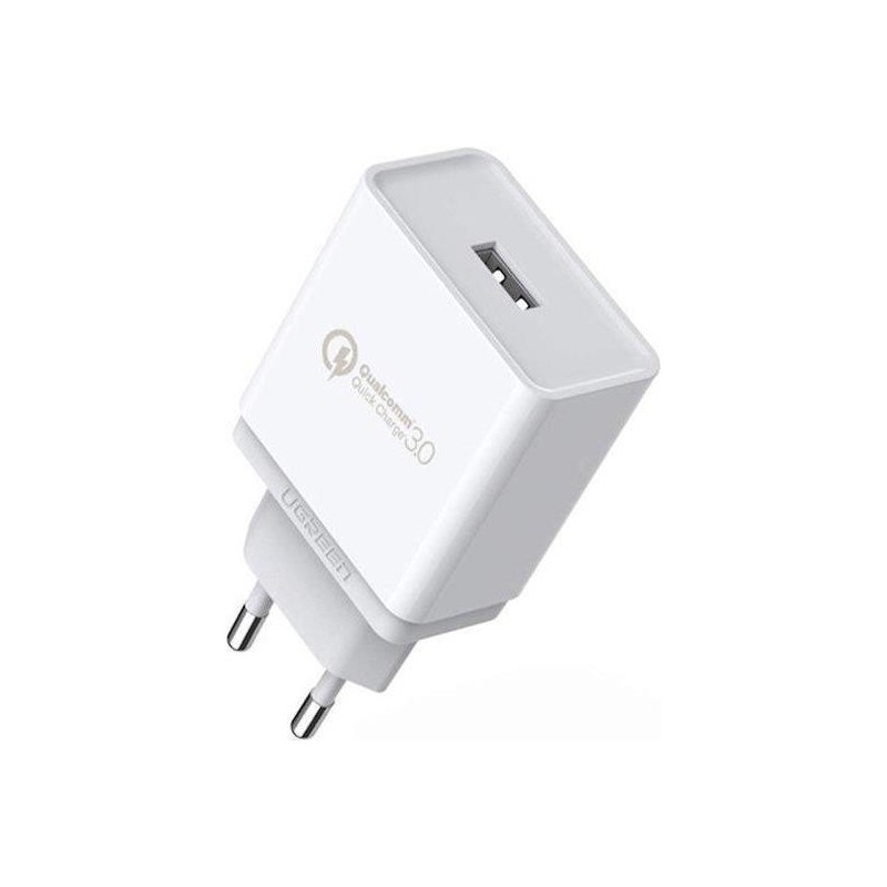 UGREEN USB-A QC 3.0 18W Wall Charger-EU White