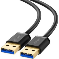 Cable UGREEN 10370 (USB 3.0 type A M - USB 3.0 M 1 m black color)