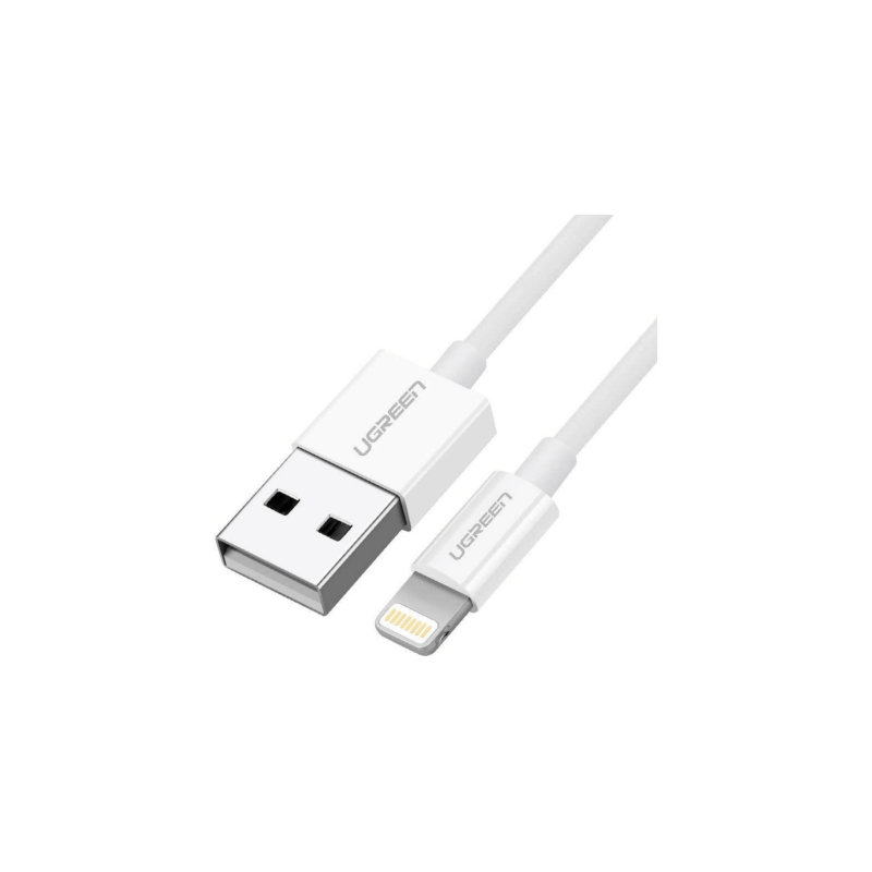 Cable UGREEN 20728 (USB 2.0 M - Lightning M 1 m white color)