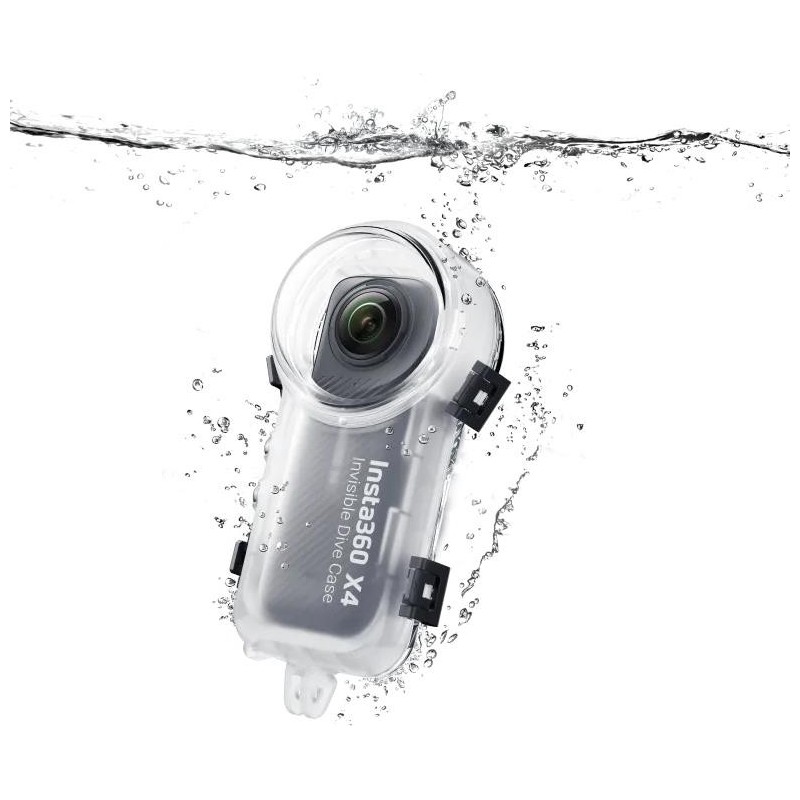 &bull; Custodia subacquea invisibile per Insta360 X4 &bull; Completamente i