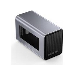 Jonsbo V11 Silver, mini-ITX case, PCI-E 4.0 - silber