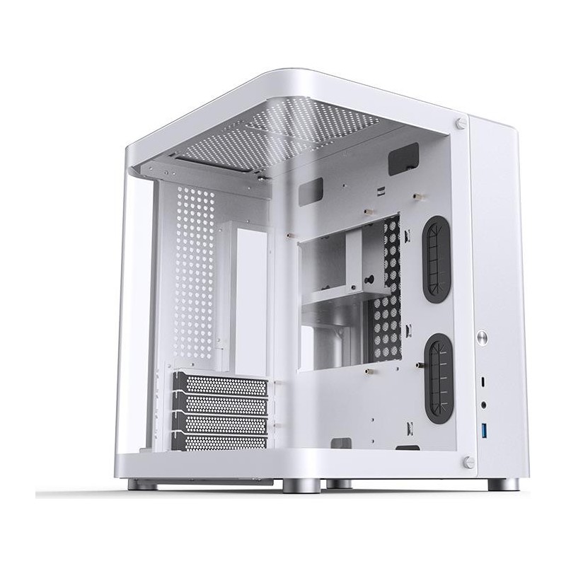 Jonsbo TK-1 2.0 Micro-ATX Case Tempered Glass - White