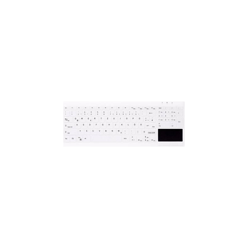 Active Key AK-C7412 tastiera USB QWERTZ Tedesco Bianco HYGIENE COMPA