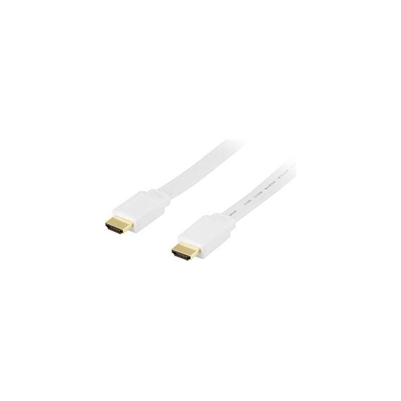 Deltaco HDMI-1050H cavo HDMI 5 m HDMI tipo A [Standard] Bianco (DELTA