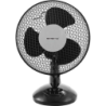 Ventilatore da tavolo, 23 cm, 2 velocit&agrave;, 3 pale, nero