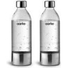 Aarke PET Water Bottle - Polished Steel Bundle x2