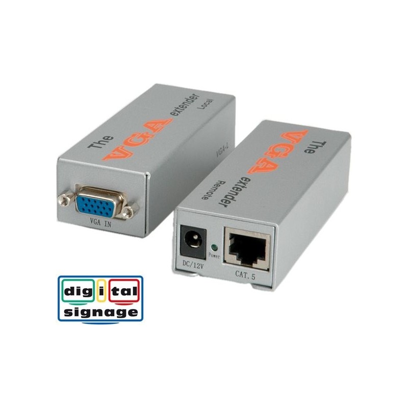 EXTENDER VGA SU CAT5 FINO 80M