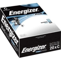 Energizer Max Plus C Alkaline Batteries Pack 20 - E301324102