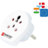 SKROSS Reiseadapter India-Israel-Denmark to Europe white